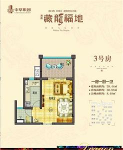 1房1厅1厨1卫 建筑面积39.44