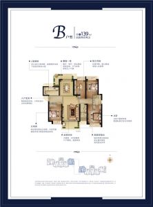 B户型 4房2厅2卫 建筑面积139