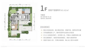 独栋别墅A2户型 三室两厅三卫 面积约116.13㎡，独栋别墅A2户型三室两厅三卫 面积约112.24㎡ 1F 首层