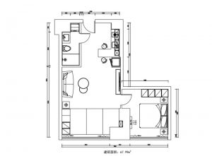 19户型 建筑面积67.99㎡