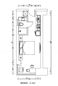 08户型 建筑面积35.86㎡