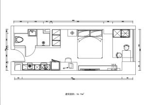 09户型 建筑面积36.74㎡